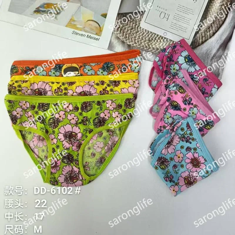Women's Triangle Briefs with Colorful Floral Prints, Comfortable - Women Briefs