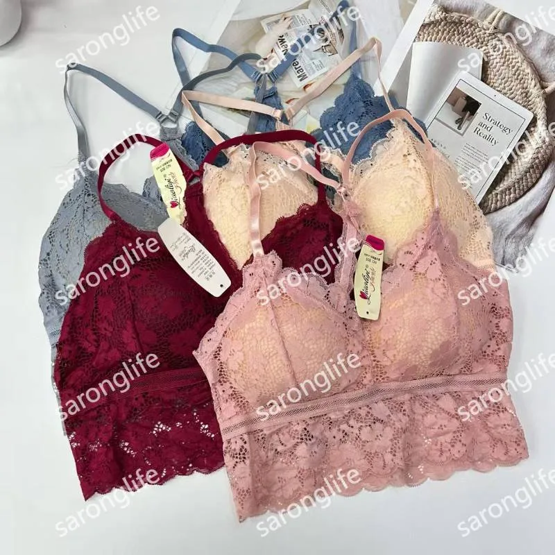 Women's Breathable Lace Cup Comfortable Camisole Lingerie - Vests