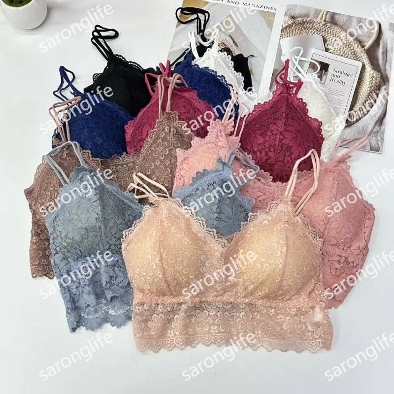 Women's Lace Cami Vest with Padded Cups Sexy Lingerie - Vests