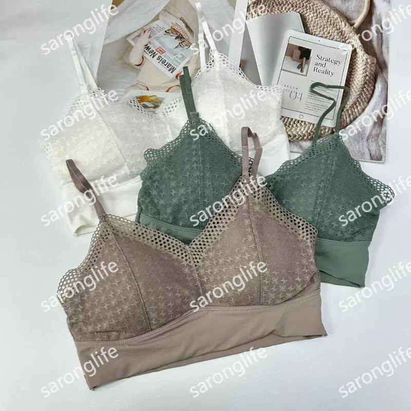 Women's Lace Cami Vest with Removable Pads Comfortable Lingerie - Vests