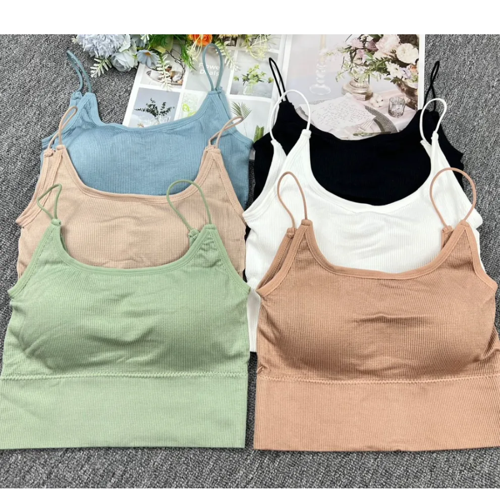 Women's Slim Fit Thin Strap Anti-Exposure Camisole Vest - Vests
